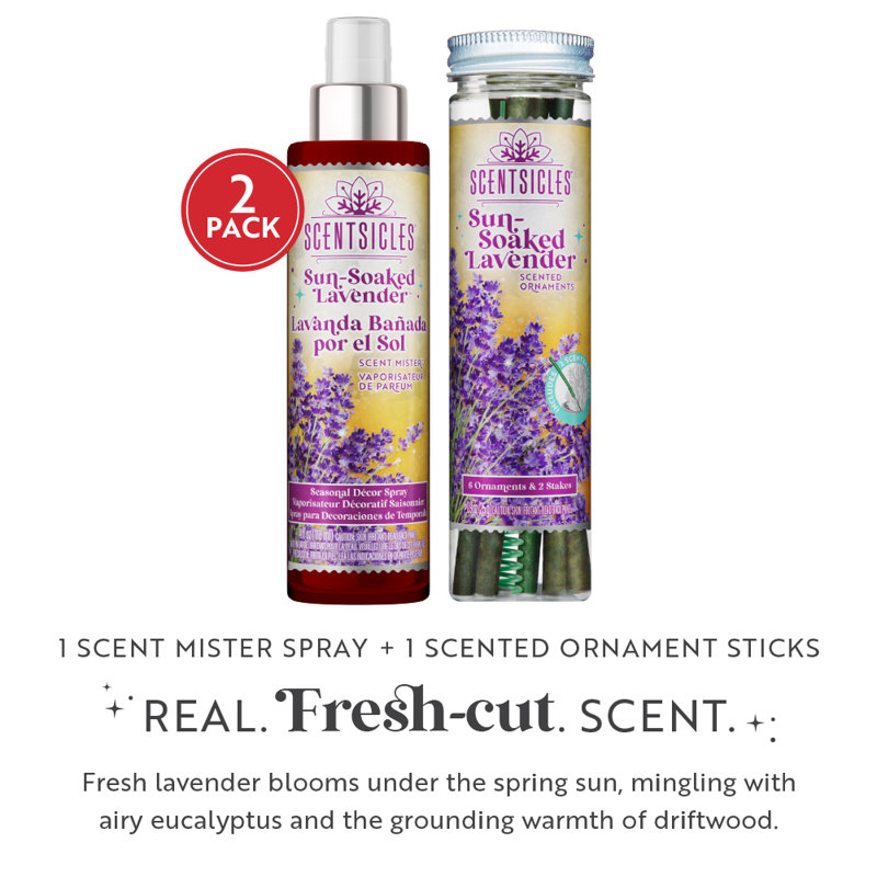 Scentsicles, 6 pièces, 1 lavande gorgée de soleil / 1 parfum Mister lavande gorgée de soleil - paquet de 2