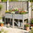 Raised Garden Bed with Storage Shelf 31.5", Silver-1663887810