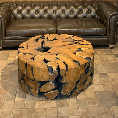 Table basse en bois massif Fike