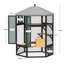 Enceinte de chat intérieure en bois Catio, enceinte intérieure Catio avec fenêtre d'accès-427881749