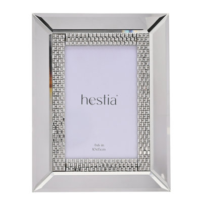Silver Glass Picture Frame