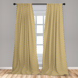 Fleur De Lis Semi-Sheer Rod Pocket Curtain Panels