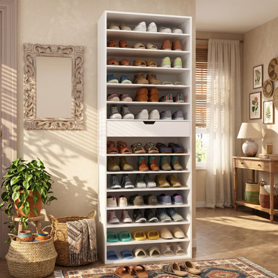 39 Pairs Of Shoes Storage Cabinet With Drawers