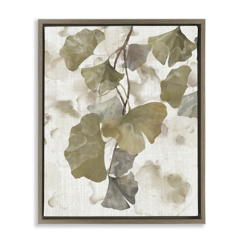 Feuilles rustiques de ginkgo, Cadre flottant orme Montalcino, H 21 po x l 17 po