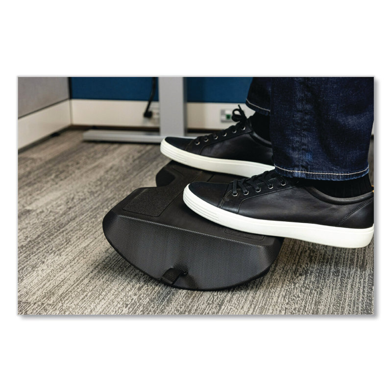 Adjustable Black Ergonomic Foot Rest for Standing Desks