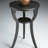 Black Licorice Round End Table