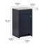 Meuble-lavabo simple 18,5 po avec plateau en marbre de culture-424500625