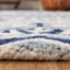 Tapis gris / bleu marine en laine touffeté à la main Vahakn-1688879144