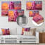 Rose, garde-robe rose, coucher de soleil - Balenciaga, art mural en métal MT132045-1750273130