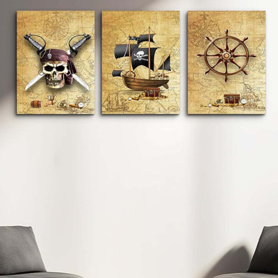 3 Piece Wrapped Canvas Print