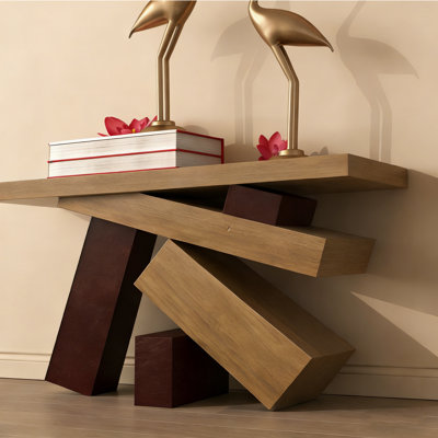 Console en bois massif de style américain