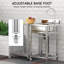 Évier de cuisine 21,65 x 19,68 po, cuve simple autoportante en acier inoxydable avec robinet d'eau chaude et froide