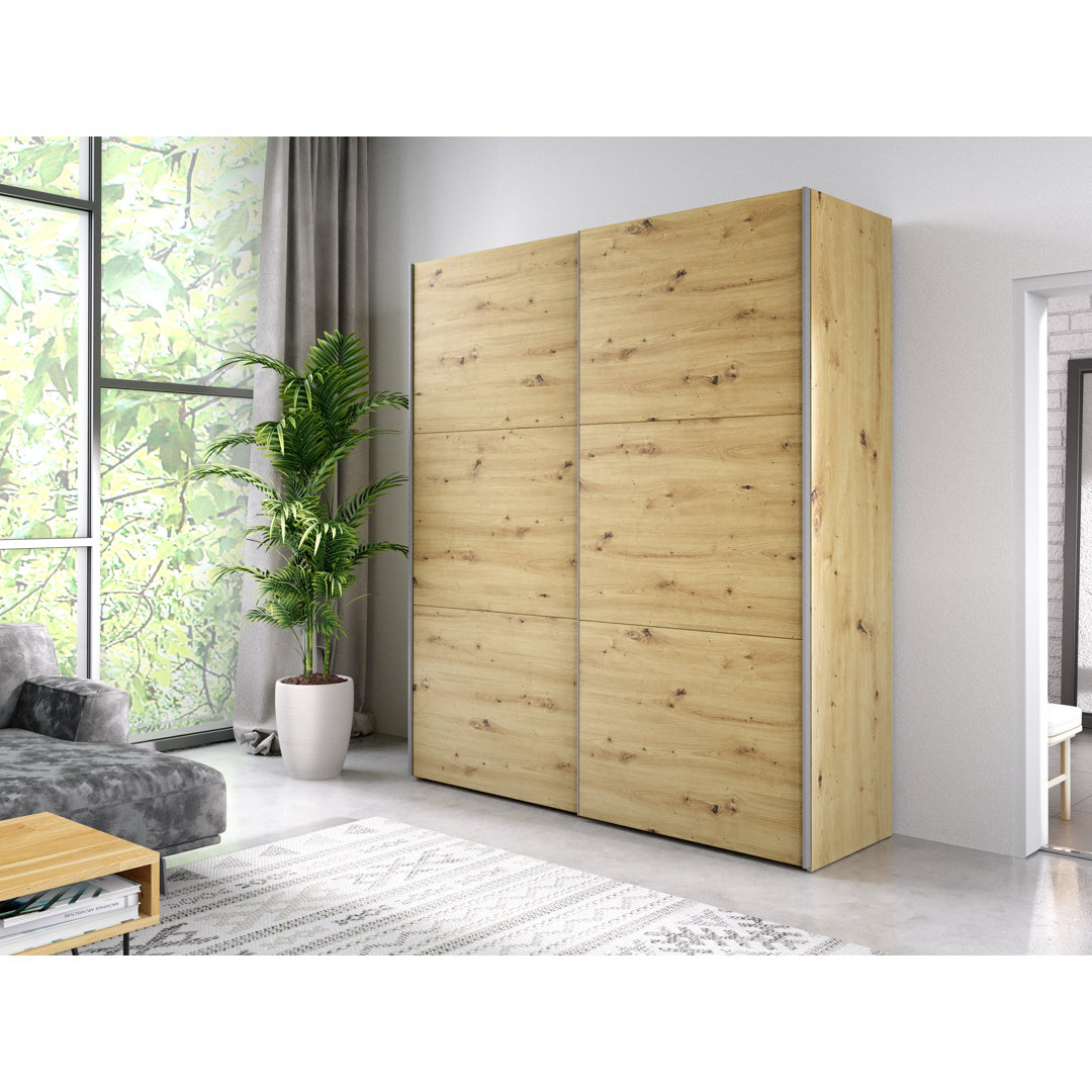 Mandloi 2 Door Sliding Wardrobe
