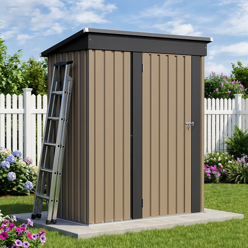 Remise de rangement pour l'extérieur l 5 pi x P 3 pi, Brun