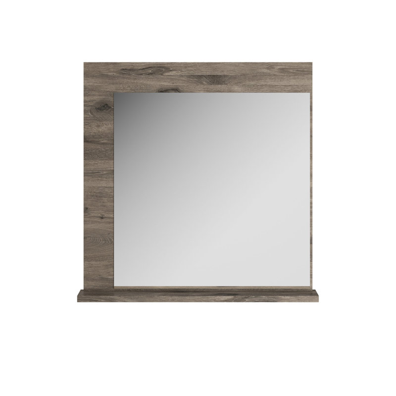 Sealrock Wood Flat Wall Mirror with Shelves