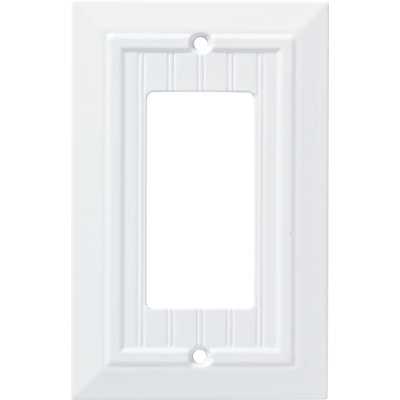 Classic Beadboard 1-Gang Rocker Wall Plate