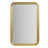 Rounded Rectangle Fluted Wall Mirror Gold See Below