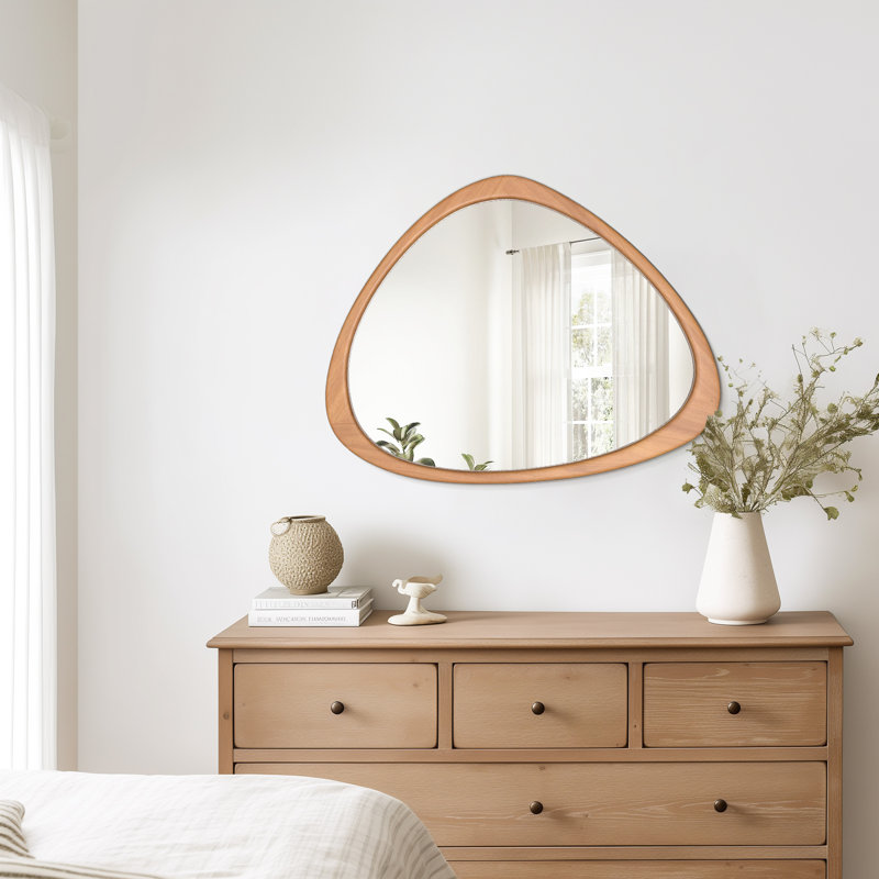 Miroir de salle de bain Doruk, Noyer, 25,4 po x 20,3 po