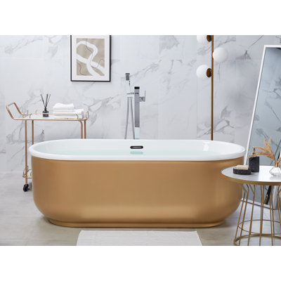 Jebediah 1700mm x 800mm Soaking Acrylic Bathtub