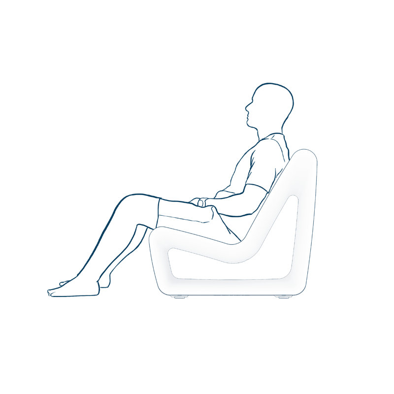 Loop Outdoor Lounge Chair, Highcloud White