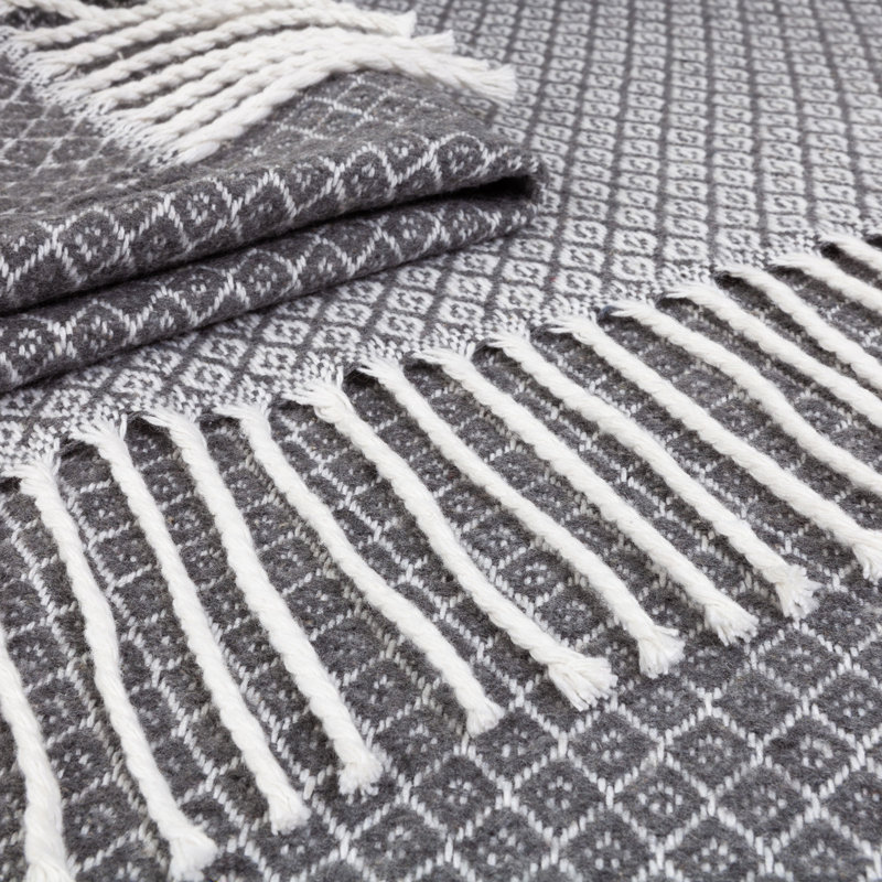 Waldon cotton blanket, Gray