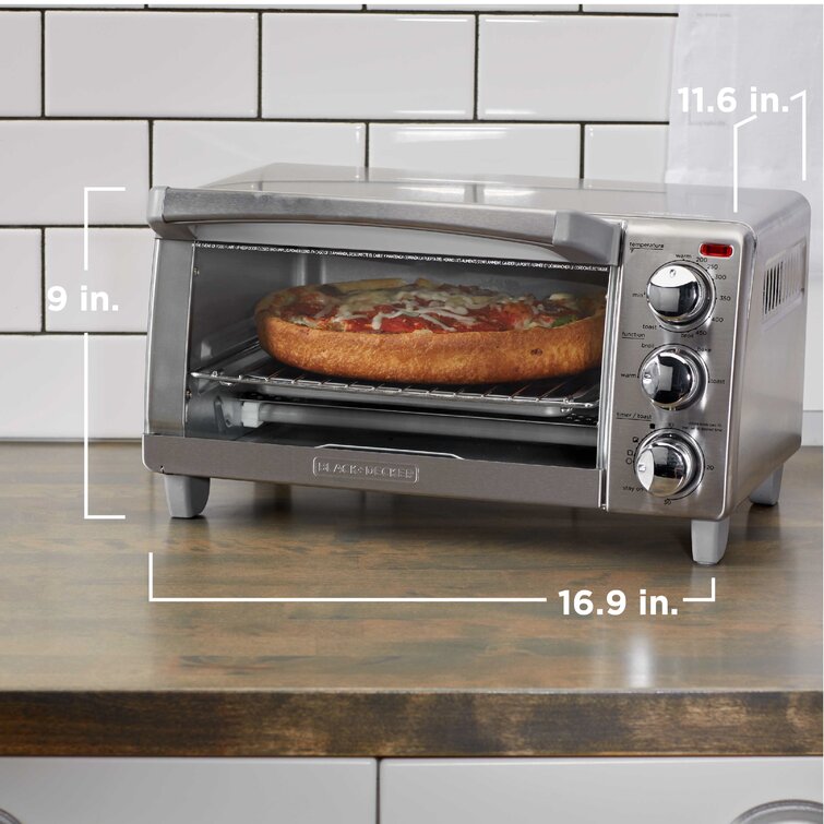 Hamilton Beach Easy Reach 4-Slice Toaster Oven - Gray, 1 ct