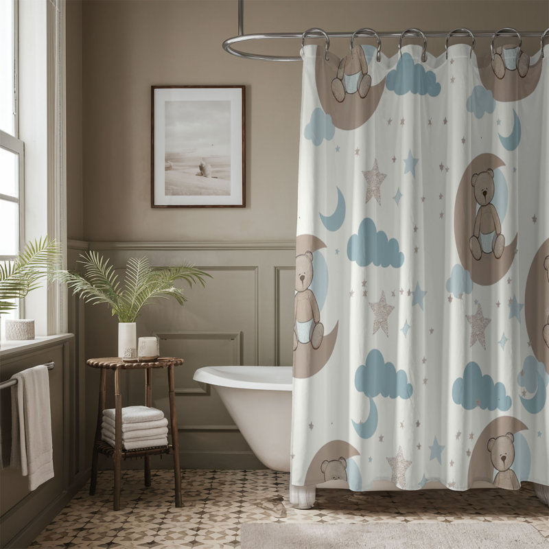 Rideau de douche Infant Bear - Premium, H 74 po x l 71 po