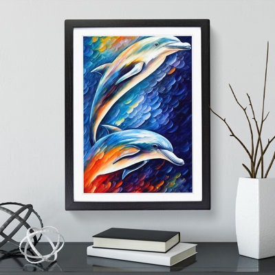 Two Dolphin No.2 - Wall Art