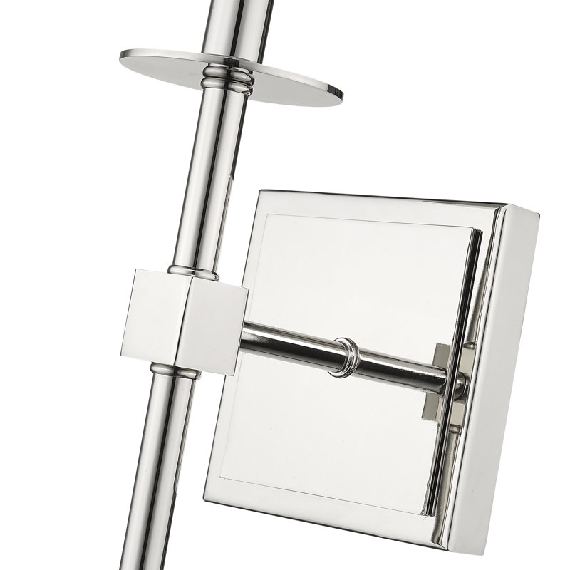 Vicksburg Armed Sconce, Polished Nickel