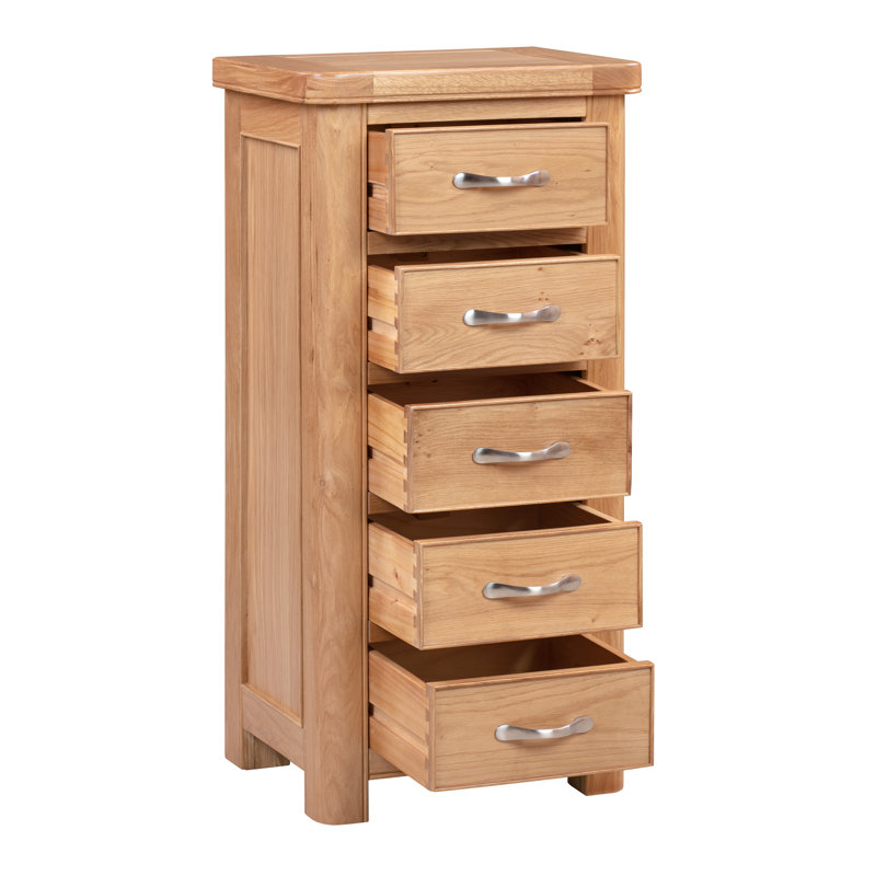 Comfrey 50cm W 5 - Drawer Chest of Drawers, Natural