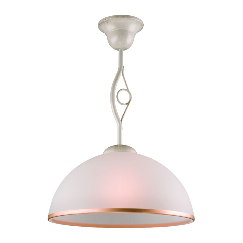 Zana 1 - Light Dome Pendant, White, White/Gold