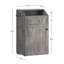 Armoire à déchets 10 gallons, armoire à poubelle autoportante, recyclage en bois avec porte rabattable, poubelle de cuisine cachée-126517299