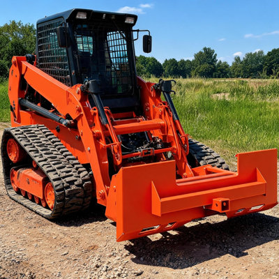 Plaque d'attache rapide 3000 LBS avec récepteur 2 ", support universel robuste en acier Q235B 1/4", adaptateur de tracteur résistant à la corrosion, orange