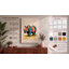 Patchwork Rhinoceros Boho - Wrapped Canvas-432722913-432722923