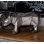 Polystone Rhino Decorative Silver Sculpture