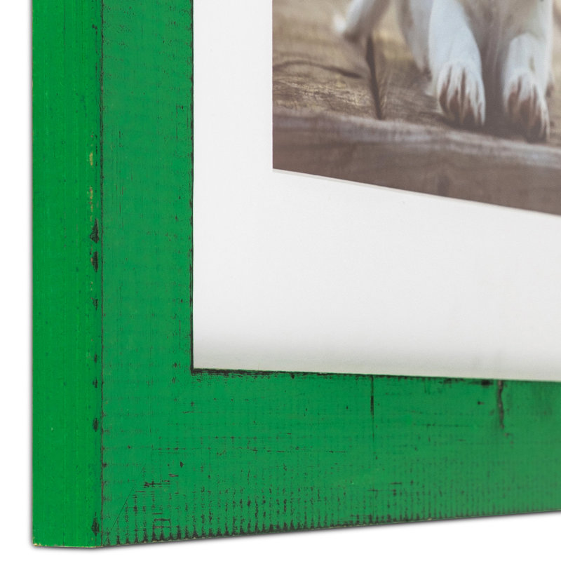 Cadre photo à finition usée Boggs, 20" x 30", Vert