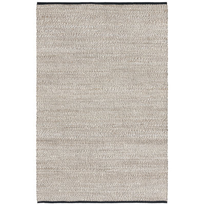 Natural Fiber 867 Flatweave Jute/Cotton No Pattern Rug in Beige
