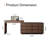 Extendable Vanity Desk Home & Office Convertible L-Shaped Wooden Desk Features A Flip-Up Makeup Mirror And 6 Storage Drawers, Including 2 Small Storage Drawers-1138033397
