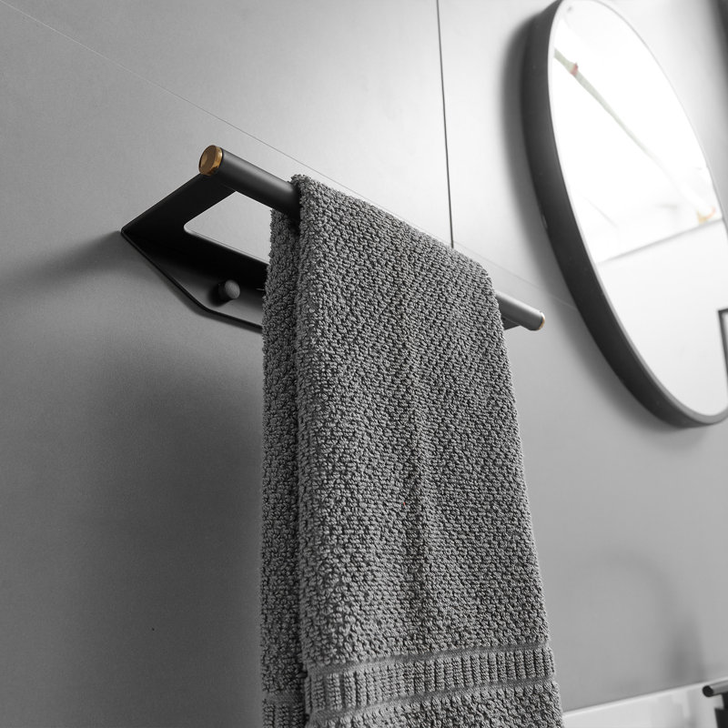 Ensemble de quincaillerie de salle de bain 4 pièces, Noir mat