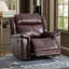  Fauteuil inclinable manuel en cuir véritable de 38,98 po (4 pièces) moderne et respirant