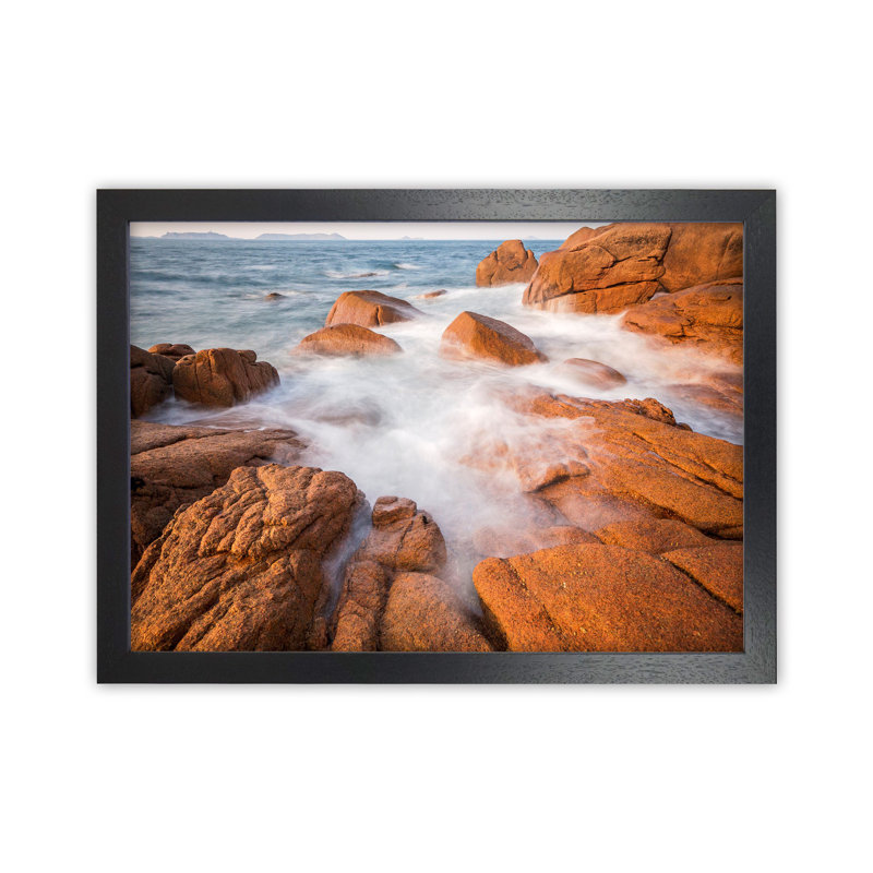 Dream In Colour Landscape by Karsten Wrobel - Print on Canvas, Black Framed, 34cm H x 46cm W x 3cm D