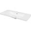 Comptoir de meuble-lavabo en céramique 36 po, lavabo blanc, poids de 35,05 lb, lavabo simple en céramique, aspect moderne