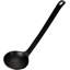 Pack Of 6 Ridged Matte Black Melamine Stirring Mixing Serving Ladle Spoons