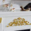 French Vintage Electric Fireplace TV Stand