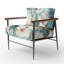 Fauteuil d'appoint rembourré Seaside Reflections Tropical-935215052