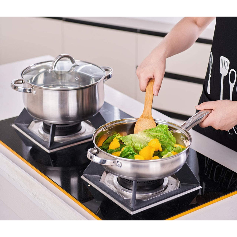 Ensemble de batterie de cuisine en acier inoxydable 12 pièces Heim Concepts de Best Desu Inc.