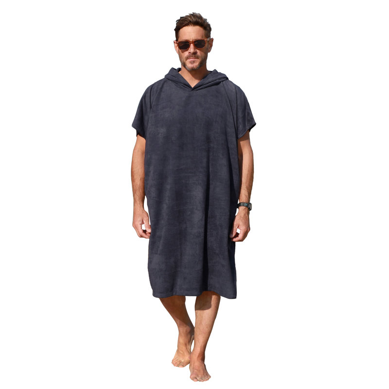 Catalonia Wearable Beach Towels for Adults, Quick Dry Bath Towels, Catalonia BR, Black