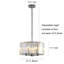 Luminaire suspendu cylindrique à 4 lumières