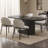 86.61" Modern Oval Cream White Dining Table Set with 8 Chairs for Kitchen, Bar, Living Room-415237163-420354125-420354122