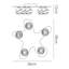 Clarabella 5-Light 110cm Flush Mount-33702022